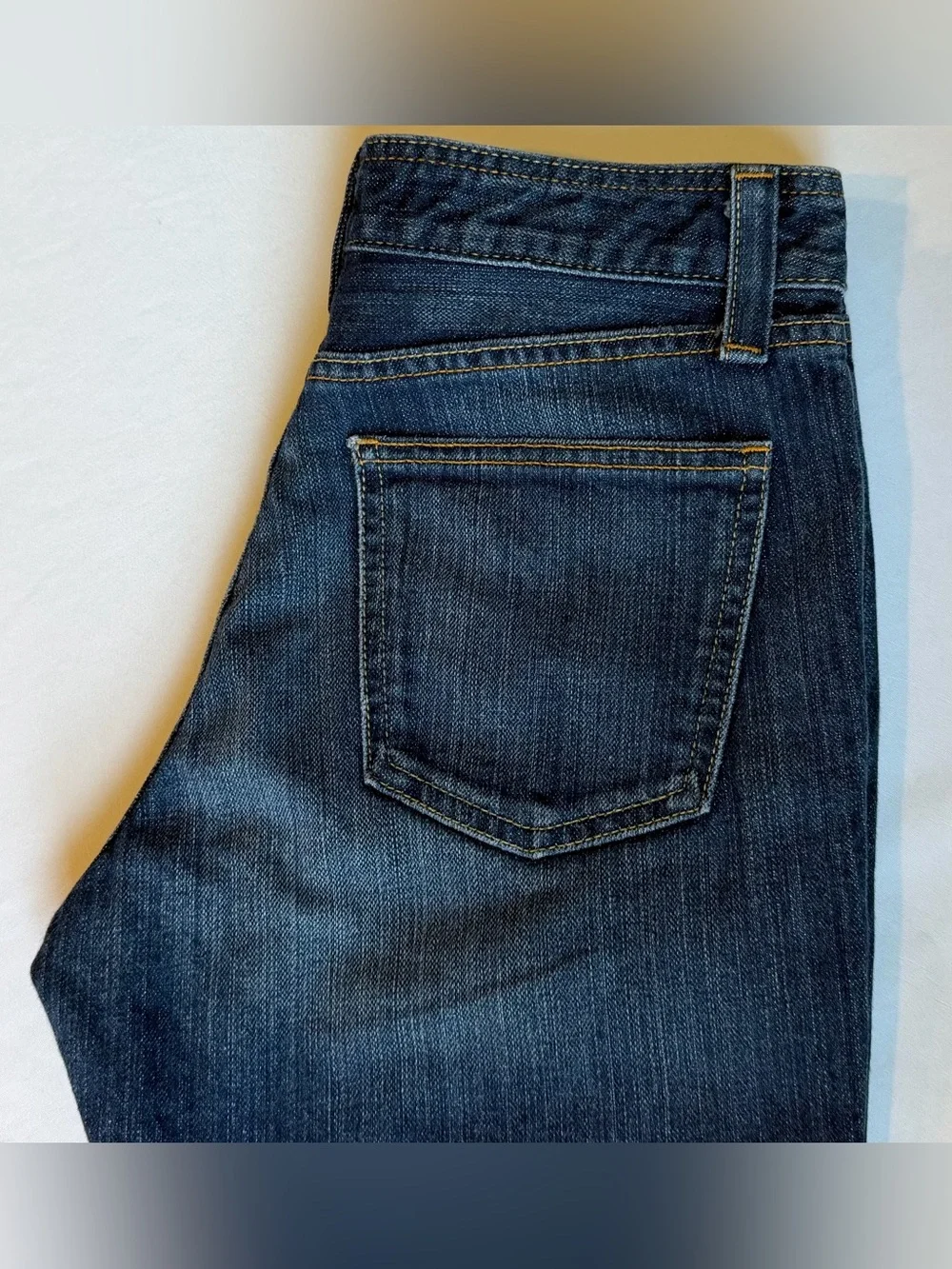 GAP Womens Jeans Y2K Original Bootcut Dark Wash Stretch Denim 32” Inseam 8 LONG